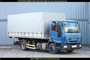 IVECO EUROCARGO ML 100 E18+CONTAINER WITH TARPAULIN kamion s kukom