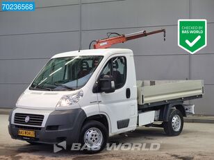 FIAT Ducato 115PK Open laadbak met Kraan HMF202T2 Kranwagen Trekhaak  kamion s ravnom platformom