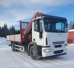 IVECO Eurocargo 180E28 Flatbed + crane Fassi F235AXP.26 + RC kamion s ravnom platformom