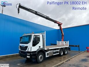 IVECO Trakker 360 6x4, Palfinger, Remote, Steel suspension kamion s ravnom platformom