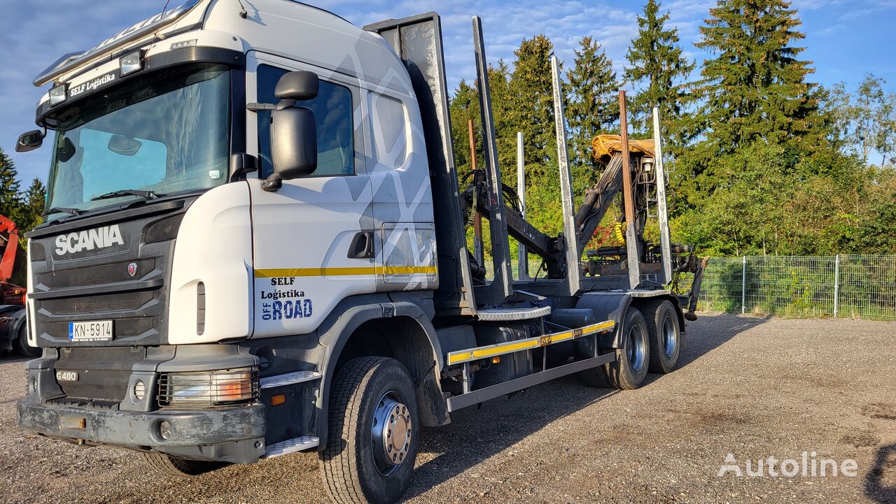 Scania G480  kamion za prijevoz drva
