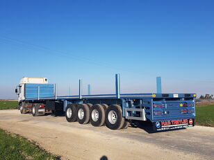 nova ALAMEN Flatbed Semi Trailer for sale (from Manufacturer Company) poluprikolica za prijevoz kontejnera