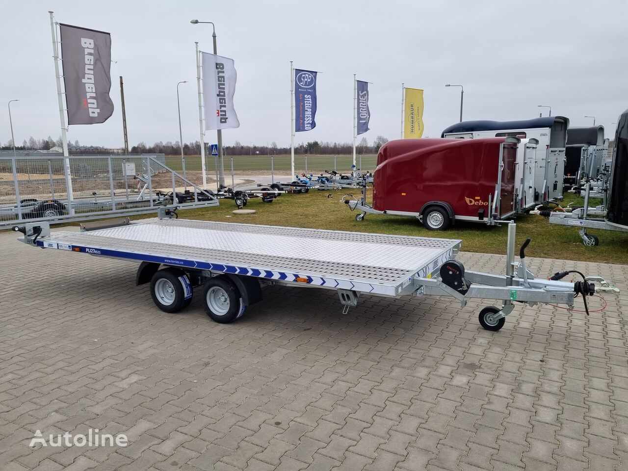 nova Lorries PLI-27 4521 car platform trailer 450x210 cm laweta  prikolica autotransportera